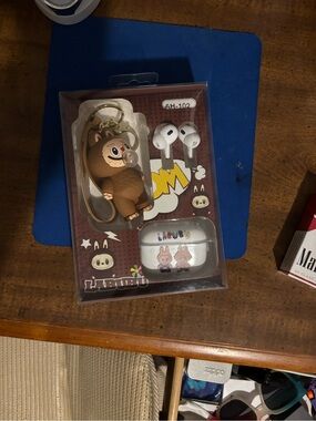 LABUBU Brown Bear True Wireless Earbuds with Charging Case